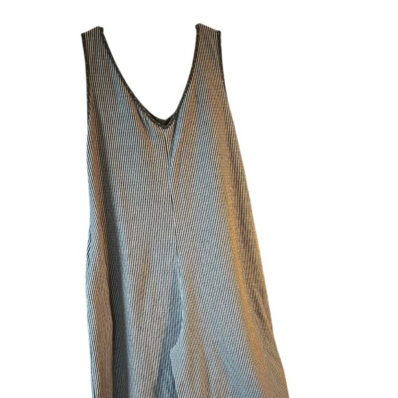 SIMPLE Suzanne Betro Jumpsuit with stripes size 3X blue and white - Picture 1 of 4